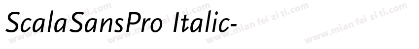 ScalaSansPro Italic字体转换